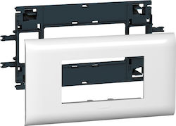 Legrand Mosaic Channel Component Support Base for 4 Elements with Cover 85mm 010994