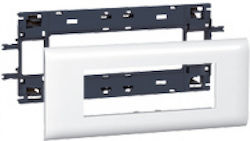 Legrand Mosaic Channel Component Support Base for 6 Elements with Cover 85mm 010996