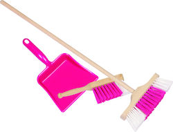 Goki Cleaning Toy Broom, Dustpan & Brush made of Wood