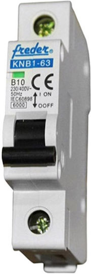 Freder Automatic Circuit Breaker 10A Single-pole AC 20-0110