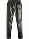 Guess Kids Legging Long Black Δερματίνη