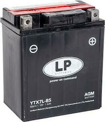 LP Batteries Μπαταρία Μοτοσυκλέτας Agm YTX7L-BS με Χωρητικότητα 6Ah