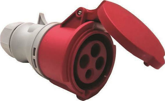 Eurolamp Female Industrial Socket Female Industrial Socket Type IP44 4x32A (380-415V) 147-16514