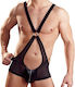 Svenjoyment Underwear Transparent Wrestler Body Секси мъжко боди Черен 21501821701