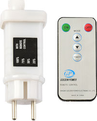 Aca Wireless IR With Remote Control Wall Mounted Dimmer Αντάπτορας 31V & IR Controller X0812WSAR