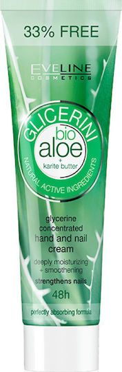 Eveline Glicerini Moisturizing Hand & Nail Cream Bio Aloe 100ml