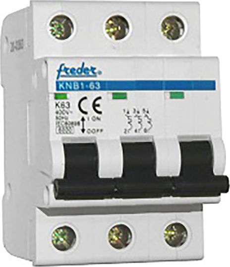 Freder Automatic Circuit Breaker 63A Triple-pole AC 20-0363