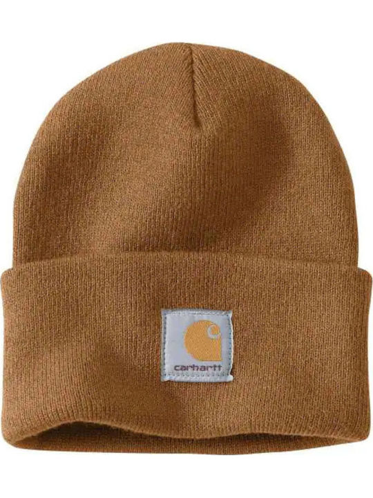 Ribbed Beanie Cap Brown