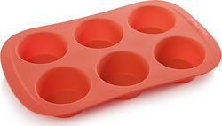 Tescoma No Coating Silicone Cupcakes & Muffins 6 Cups Baking Pan Delicia