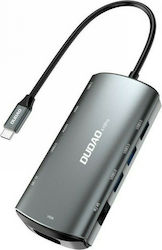 Dudao A15Pro USB-C Докинг станция с HDMI 4K PD Етърнет