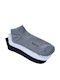 Admiral Αθλητικές Κάλτσες White/Black/ Grey Melange 3 Ζεύγη
