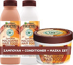 Garnier Fructis Hair Food Macadamia Σετ Περιποίησης Μαλλιών με Σαμπουάν και Μάσκα 3τμχ