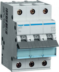 Hager Siguranță automată 32A Tripolară AC MWN332