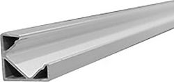 Adeleq External Angular LED Strip Aluminum Profile 100x1.9x1.9cm