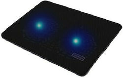N139 Cooling Pad για Laptop έως 15.7" με 2 Ανεμιστήρες και Φωτισμό