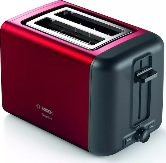 Bosch DE Toaster 2 Slots 970W Red