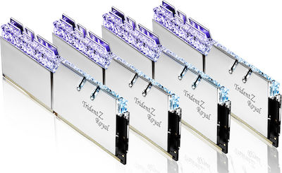 G.Skill Trident Z Royal 256GB DDR4 RAM με 8 Modules (8x32GB) και Ταχύτητα 3600 για Desktop