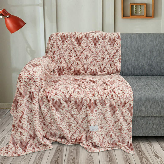 Lino Home Etnico Decken & Couchdecken Dreisitzer-Sofa Wurf Strickware 180x300cm Rote
