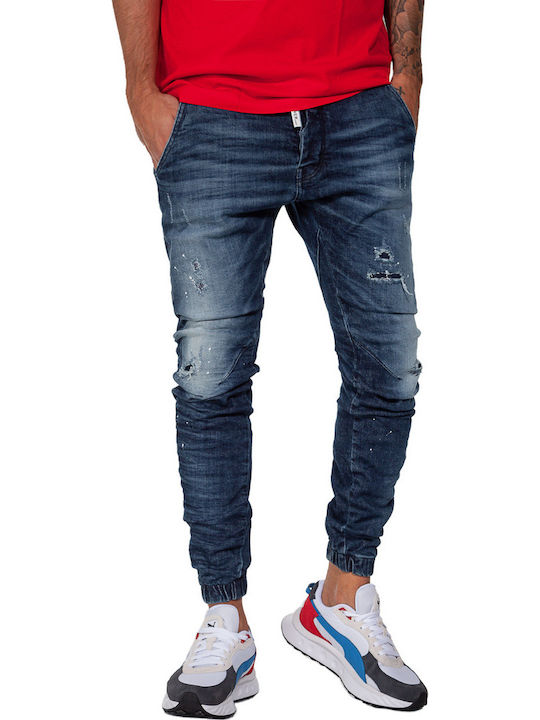 Cover Jeans Ibiza B3451 Ανδρικό Παντελόνι Τζιν Ελαστικό σε Slim Εφαρμογή Μπλε