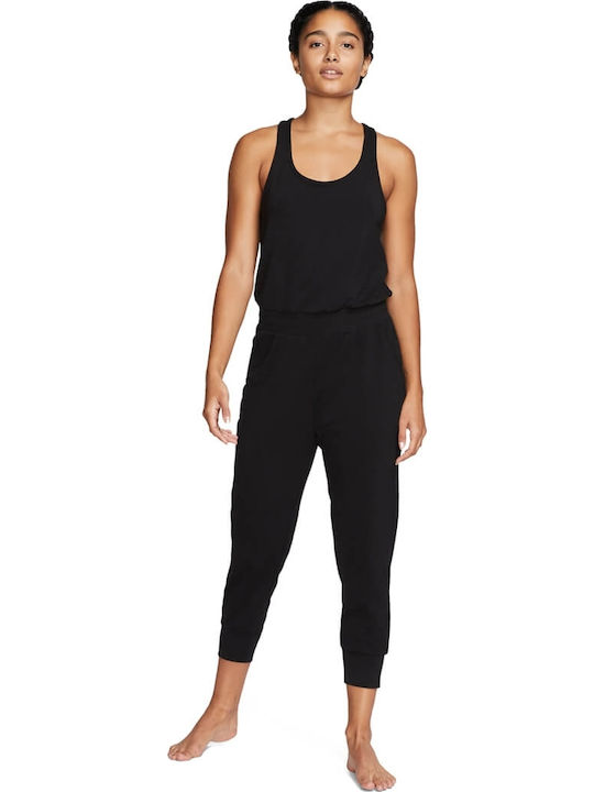 Nike Yoga 7/8 Γυναικεία Αμάνικη Ολόσωμη Φόρμα Μαύρη