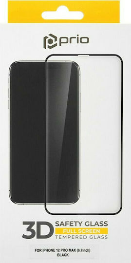 Prio 3D Vollflächig Gehärtetes Glas Displayschutzfolie Für iPhone 12 Pro Max