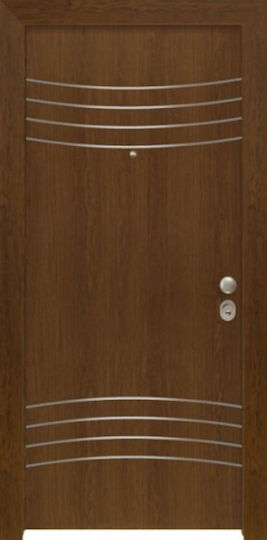 Πόρτα Ασφαλείας Laminate ΚΠ 115 Noce Πόρτα Ασφαλείας Laminate ΚΠ 115 Noce