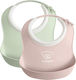 BabyBjorn Soft Small Waterproof Bib Plastic wit...