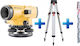 Topcon Set Level with Aluminum Tripod and Staff 4m AT-B4 Optical Level with Tripod & Rod
