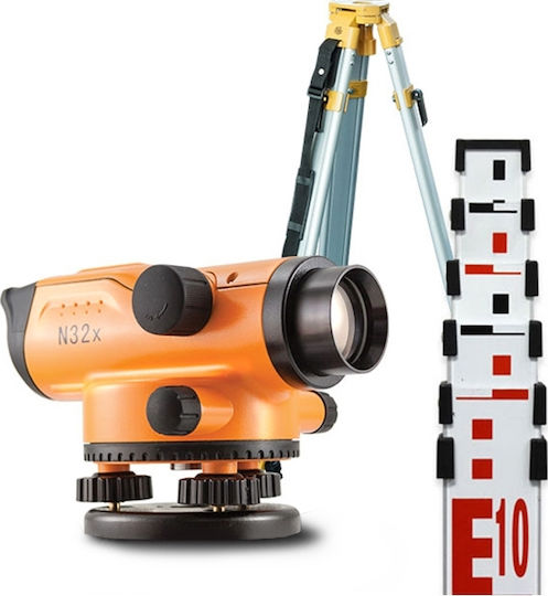 Nivel N32x Automatic Optical Level with Tripod & Rod 32x