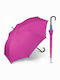 Benetton Regenschirm mit Gehstock Fuchsie