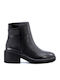 Stonefly Women's Leather Medium Heel Ankle Boots Black