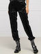 Damen Stoff Hose Schwarz