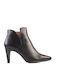 Wonders Leather Women's Ankle Boots Black