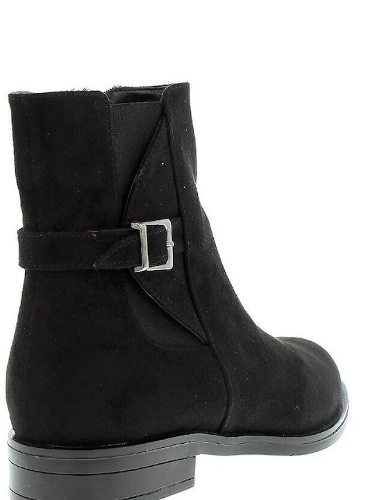 Emanuele Leather Women's Ankle Boots Black