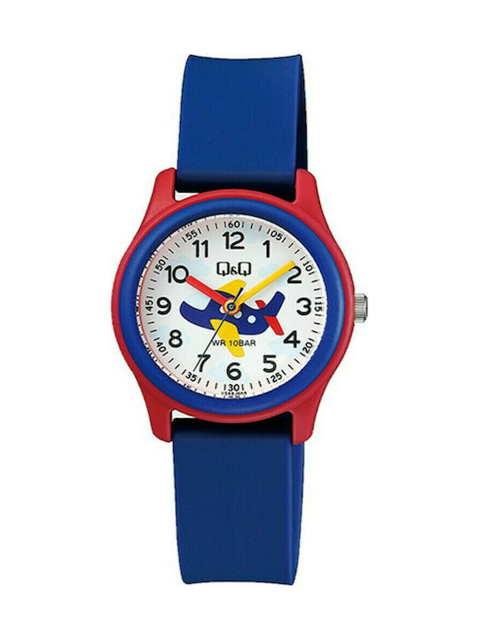 Q&Q Kids Analog Watch with Rubber/Plastic Strap Blue