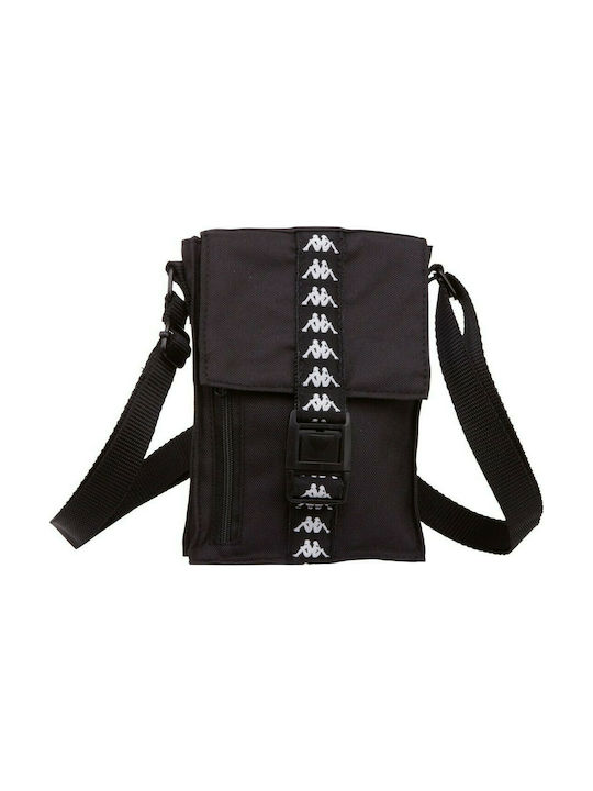 Kappa Bags Hubus Ανδρική Τσάντα Ταχυδρόμου σε Μαύρο χρώμα