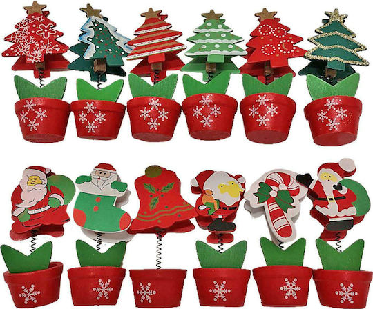 XMASfest Коледна Щипка 6бр (Различни дизайни/цветове)