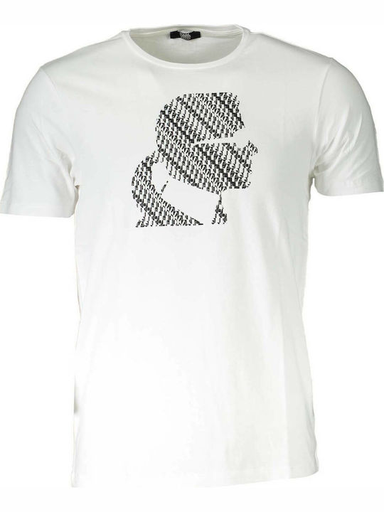 Karl Lagerfeld Men's T-Shirt Stamped White