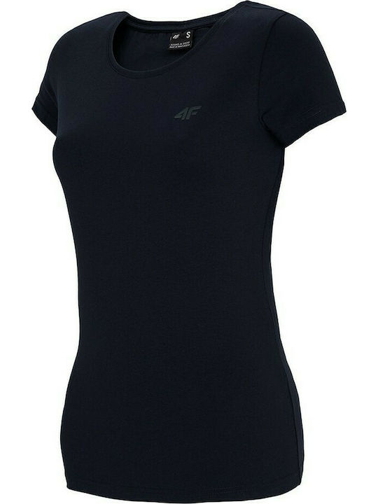 4F Damen Sport T-Shirt Marineblau
