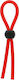 Dream Toys Stretchy Thick Lasso Cock Ring Red