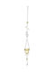 JK Home Decoration Κρεμαστό Candle Holder Glass Yellow 1pcs