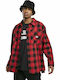 SP029 Long-sleeved Flannel Shirt Checked Red