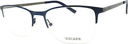 Escape Eyewear Herren Metall Brillengestell Bla...