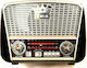 Cmik MK-455UC-BT Retro Tabletop Radio Solar wit...