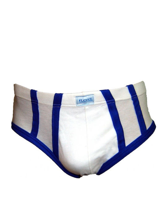 Lord Herren Slips White / Blue 1Packung