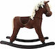 Small Foot Gallop Fabric Rocking Toy Horse for 24+ months Brown