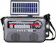 Cmik MK-192 Retro Tabletop Radio Solar with Bluetooth and USB Gray