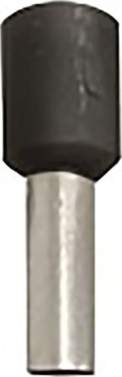 Adeleq Ακροδέκτης Συρταρωτός με Μόνωση 1,50mm² Μαύρο (12-55115)
