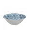 Click Porcelain Salad Bowl White-Ivory, Blue 20x20x6cm