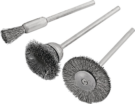 FFG 38699 Wire Brush for Drill 3mm Set of 3pcs